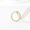 Choker JUJIE Necklace Chain Stainless Steel Dainty Round Pendant Women 2023 Wedding Jewelry Friend Gift Wholesale/Drop