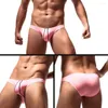 Underpants Mens Panties Soft Smooth Ice Silk Elastic Low Rise Jockstraps Bikini G-string Thong String Homme Sexy Gay Underwear