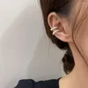 Pendientes traseros bohemios étnicos multicapa CZ Clip en puños de oreja perla femenina sin Piercing cartílago Earcuff Brincos 2023 Fish