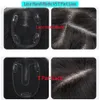 Bangs Hand Made Human Hair Toppers Clip i fransstycken Rak täcker vit förlust för kvinnor Remy Black Brasilian 230214