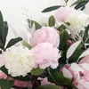 Dekorativa blommor 100 cm Artificial Row Rose Peony Wall for Party Wedding Decoration Arch Backdrop Citen Rack Road Supplies DIY Arrangement