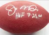 Elway Rice Montana Lamonic Hopkins Rodgers Gates Unitas ADAMS Dungy Autografato Firmato Firmato Autografo Pallone da calcio da collezione