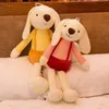 Lapin en peluche poupée apaise les lapins en peluche à longues oreilles poupée animaux en peluche cadeau de Pâques pour enfants 40 cm LT0004