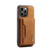 Retro Detachable Magnetic Folio Phone Cases for iPhone 14 13 12 11 Pro Max XR XS 7 8 Plus SE2 SE3 Sturdy Multiple Card Slots Leather Wallet Bracket Protective Shell