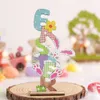 Party Supplies Easter Centerpiece Table Decorations Spring Bunny Gnome Decor Wood Tablett Sign Ornament