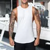 Regatas masculinas na moda colete de fitness elástico respirável masculino solto topo pulôver pele-toque verão streetwear