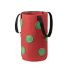 Garden Supplies Hanging Strawberry Planter Grow Bags 3 Gallon for Tomato Chili 12 Holes Upside-Down Vegetable Planting Pots KDJK2302