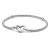 Silver 925 Charm Armband Women Designer Jewelry Pendant Beads Moments Paklocked Red Love Set 37H4
