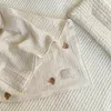 毛布はミランセルを生まれた毛布を生まれた赤ちゃん韓国の熊の刺繍の子供たち眠っている毛布の寝具アクセサリー230213