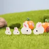 Śliczne świecący królik mikro -landscape Dekoracja przyjęcia Lumous Cute Rabbit Gardening Profit Decor Decora