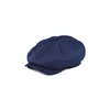 Berets Hats Vintage Octagonal Britpop Linen Cap Skin-Friendly Windproof Headgear Spring Casual Daily Birthday Parties Wedding