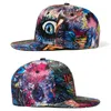 BeanieSkull Caps Trends For Men Graffiti Hip Hop Baseball Women Streetwear Trucker Hat Eye Pattern Flat Brim Sun Cool gorras 230214