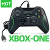 Kablolu Xbox One Controller GamePads PERAKENDE KUTU İLE X-BOX Konsolu/PC için hassas başparmak Joystick Gamepad