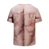 Herr t-skjortor skjorta unisex 3d utskrift muskel modal kort o-hals euro-amerikan stil roliga personlighet sex toppar
