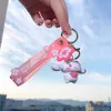 Śliczna animacja Kuromi Anrio Biżuter Biekula różowy Piękny PVC Key Ring Akcesoria1371539