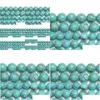 Pierre 8Mm New Natural Lt Blue Howlite Turquoises Perles Rondes En Vrac 15 Brins 4 6 8 10 12 Mm Choisissez La Taille Pour Les Bijoux Drop Delive Dhgarden Dhxil