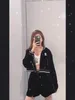 Two Piece Dress Designer Leisure sports velvet suit women's early spring 2023 new hooded sweater shorts two-piece fashion PRRS