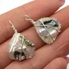 Charms Exquisite Resin Wrapped Pearl Pendant Water Drop Shape Hand Winding Craft DIY Women Gift Jewelry Necklace Earring Accessories