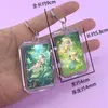 ألعاب مفاتيح لعبة Genshin Impact Po Frame Keychian acrylic Rectangle God Nahida picture keyring key حامل الهدايا للجماهير