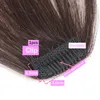 Bangs Human Hair Air Fringe On s 100 Bang With Clip 1Pcs Black Blonde Color Pieces For Women 230214