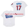 남자 영화 야구 유니폼 맥주 17 Doug Remer 44 Joe Cooper 스티치 그레이 화이트 뉴 나이트 9 Roy Hobbs Jersey Size