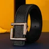 Fashion Men Design Belt Classic Vintage Lychee Grain Letter Buckle Women Decorative Belts Width 3.8cm Luxury Designer Formal Casual Belt