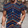 Męskie koszule 2023 Letnie męskie/damskie drukowanie w 3D afrykańskie krajowe koszulka retro uliczna osobowość męska