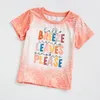 Zestawy odzieżowe Ekskluzycje Girlymax Christmas Short Sleeve stroje Baczeniczne Bieled Top Tshirt Santa Pumpkin Lopard Butique Kids 230214