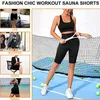 Women's Shapers Body Shaper Sauna Pants Women Weight Loss Thermal Sweat Capris Shorts High Waist BuLifting Workout Leggings Fitness