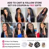 Lace s Ishow Straight U Part Remy Human Hair Glueless Middle Shape For Black Women 1030 Inch Brazilian 230214
