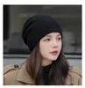 Berets CNTANG Autumn Winter Fashion Knitted Hat Solid Color Warm Beanies For Men Women Hip Hop Pullover Caps Casual Women's Hats 230214