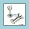 Brincos de garanh￣o para mulheres bares piercing gem cartilagem breol j￳ias de entrega de gotas dhg54