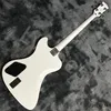 LvyBest Electric Guitar Shop Custom Bass 4 String Bass White Novo 2023 logotipo personalizado Inlay de bra￧o e cor personalizados