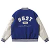 Giacche da uomo Varsity Bomber da baseball da uomo Giacche unisex larghe Cappotti da college Giacca in pile Uniforme da baseball Trendy Uomo Donna Streetwear 230214