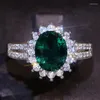 Cluster Rings Lororana Fashion Jewelry Love Series For Women. Utifrån Romance Barock Style Lucency Zircon Emerald Dream Wedding Ring