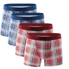 Caleçon 4 pièces coton hommes sous-vêtements Boxer boxeurs respirant Shorts hommes Cueca mâle culotte Boxershorts