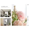 Decorative Flowers 1Pcs Pink Silk Artificial Wedding Home DIY Decor High Quality Big Bouquet Foam Accessories Indoor Decoration