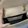 مصمم حقائب الساخنة الفاخرة مصمم محفظة crossbody حقيبة جلد طبيعي المرأة حقيبة سعة كبيرة حقائب كتف 24 سنتيمتر عالية الجودة أزياء سيدة سلاسل حقائب اليد