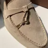 イタリアのデザイナーLoropiana Shoes dongguan高品質のカシミアLP女性靴フラットカジュアルスエードレフ靴タッセルソフトソールスラッカーシューズ