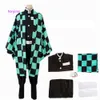 Costume thématique Anime Demon Slayer Kimetsu No Yaiba Zenitsu Giyu Tanjirou Kamado Nezuko Cosplay femmes enfants hommes Kimono uniforme Cosplay Costume 230214