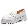 Отсуть обувь Aiyuqi Женщины весна 2023 г. белые толстые женские кроссовки подлинная кожаная повседневная тенденция студентов