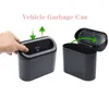 Interieur accessoires auto prullenbak kan voertuig vuilnisbak opbergkastdoos ABS Portable Auto Dustbin Mini Bin Accessorie voor