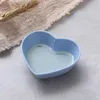 그릇 귀여운 조미료 요리 스낵 서빙 담그기 그릇 심장 모양 소스 접시 조미료 부엌 식탁기 핑크/블루/그린