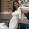 Hochzeitskleid Charming Weiß 2023 Ankunft Sexy ärmelloses rückenfreies Meerjungfrau-Satin-Brautkleid Sweep Zug Vestidos De Fiesta