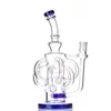 Glass Bong Smoking Bongs Dabber Rigs Tool Water Pipe Ten Arms Recycler 10.2インチ14mmクォーツバンガーまたはスライドボウル卸売業者とのジョイント