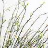 Decorative Flowers 1pc Peach Blossom Plastic Artificial Flower Branch For Home Living Room Arrangement Decor Long Fake