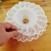 Dekorative Blumen DIY Hand gebundener Spitzenbouquethalter Hochzeit Engagement Braut Blume Spitzenverkleidung Kerzendekor ohne Strauß Spitze