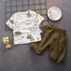 Наборы одежды LZH Печатные шорты с короткими рукавами набор детской одежды для спортивного костюма летние мальчики подходят для детей