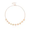 Ketten Einfache Plain Star Choker Halskette Für Frauen Gold Splitter Kette Halsketten Collares Aussage Mode Schmuck 2023