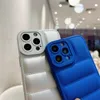 Candy Color Liquid Silicone Down Jacket Case For iPhone 14 13 11 12 Pro Plus XS Max Soft TPU The Puffer Cover Shell